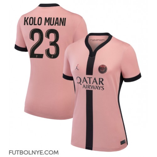 Camiseta Paris Saint-Germain Randal Kolo Muani #23 Tercera Equipación para mujer 2024-25 manga corta